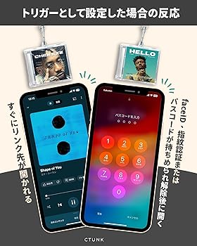 Amazon.co.jp: [ctunk] NFCキーホルダー 音楽キーホルダー 推し