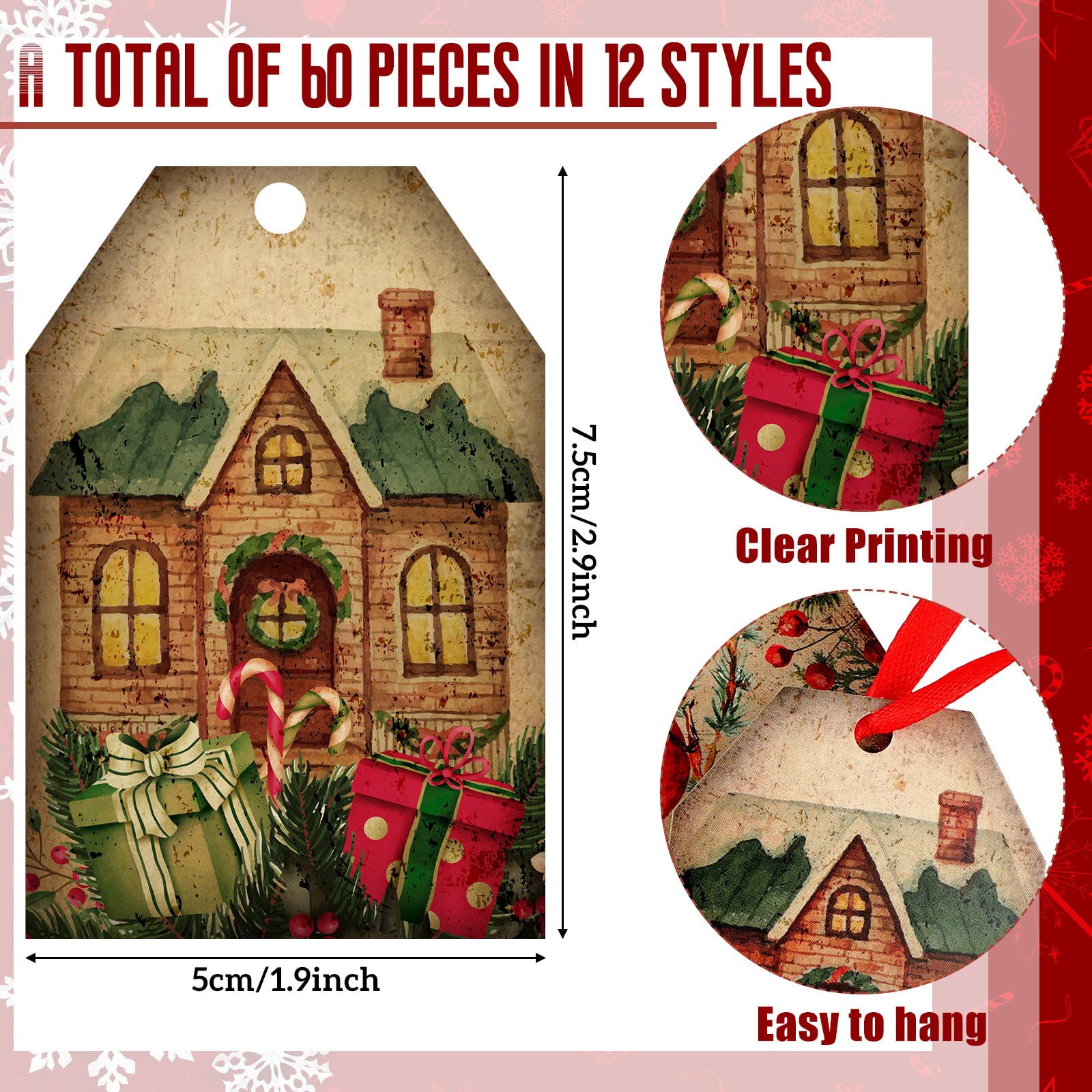 étiquettes Cadeaux En Papier Kraft - France