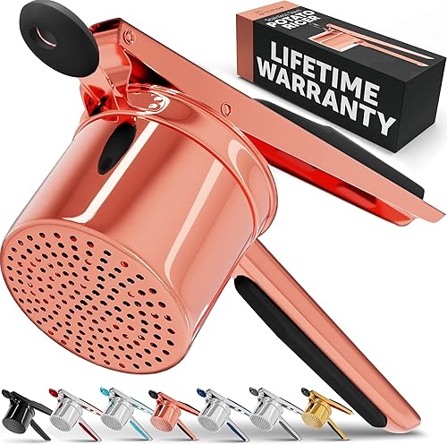 PriorityChef - Prensa de papas grande de 15 onzas, de acero inoxidable resistente, herramienta de cocina, prensa y triturado para un puré de papas