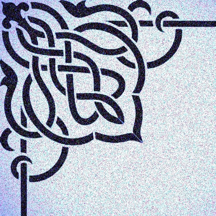 Celtic Knot Corner Design Stencil Wood Painting Stencils 10.5" w x 10.5" h