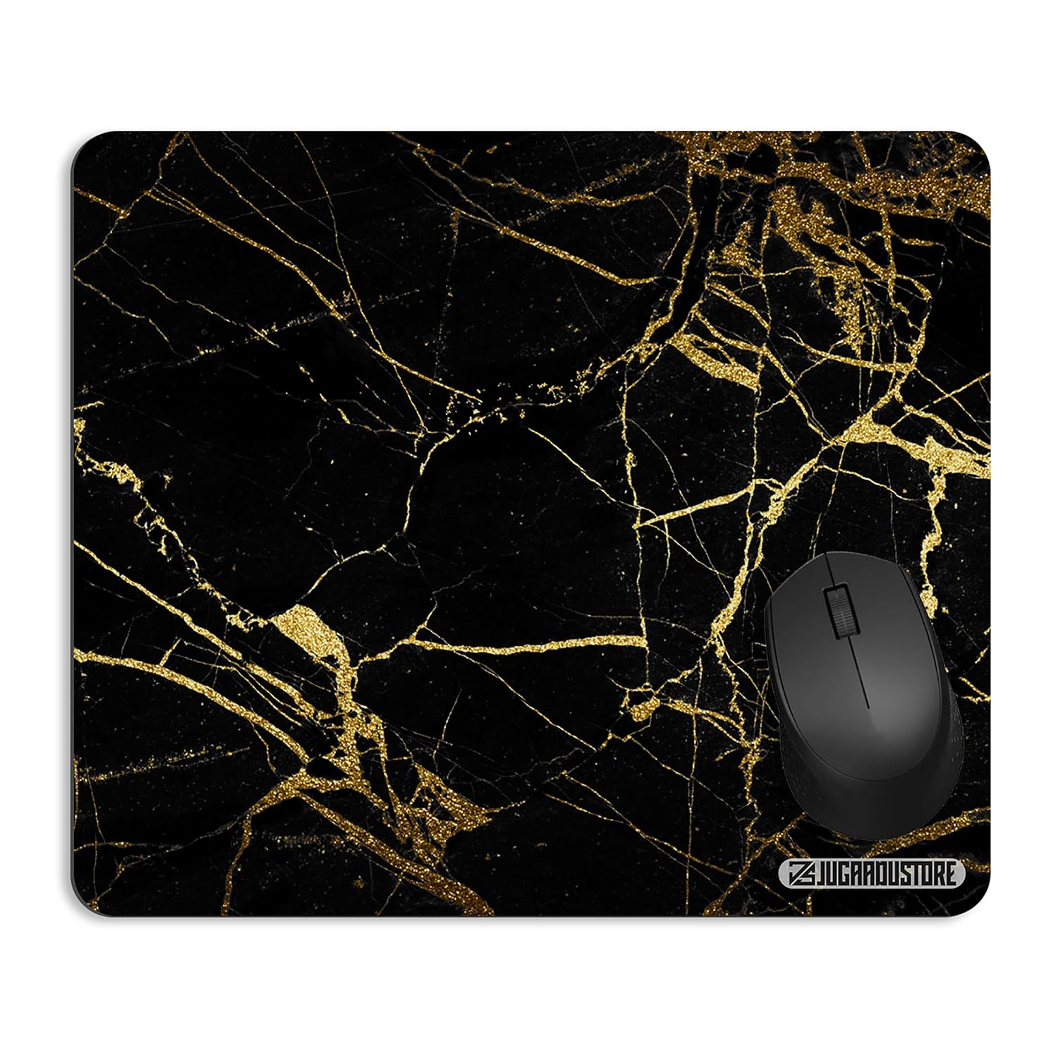 Printed Mousepad for Laptop, PC & Office Desk | Anti-Slip Rubber Base | Stylish & Designer Mouse Pad for Gaming, Students, Work from Home Use (9 X 7 inch) -Classy Marble Mariegold