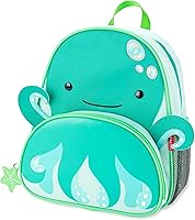 Skip Hop Zoo Octopus Kids Backpack - 12 Inch Preschool Bag for 3+ Years, Durable Padded Straps & Organized Pockets