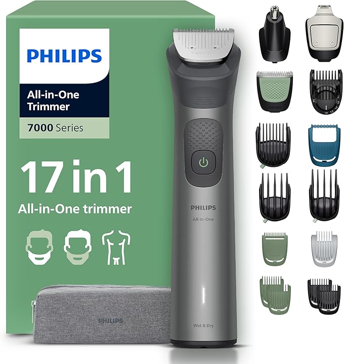 Philips Rasoio elettri rifinitore per barba capelli e corpo all-in-one multigroom serie 7000 885796115010