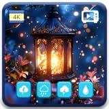 モロッコ風ナイトライト – 魅惑的なランタンの輝きと心地よい温もりの雰囲気、内蔵スリープタイマー付きFire TVスクリーンセーバー