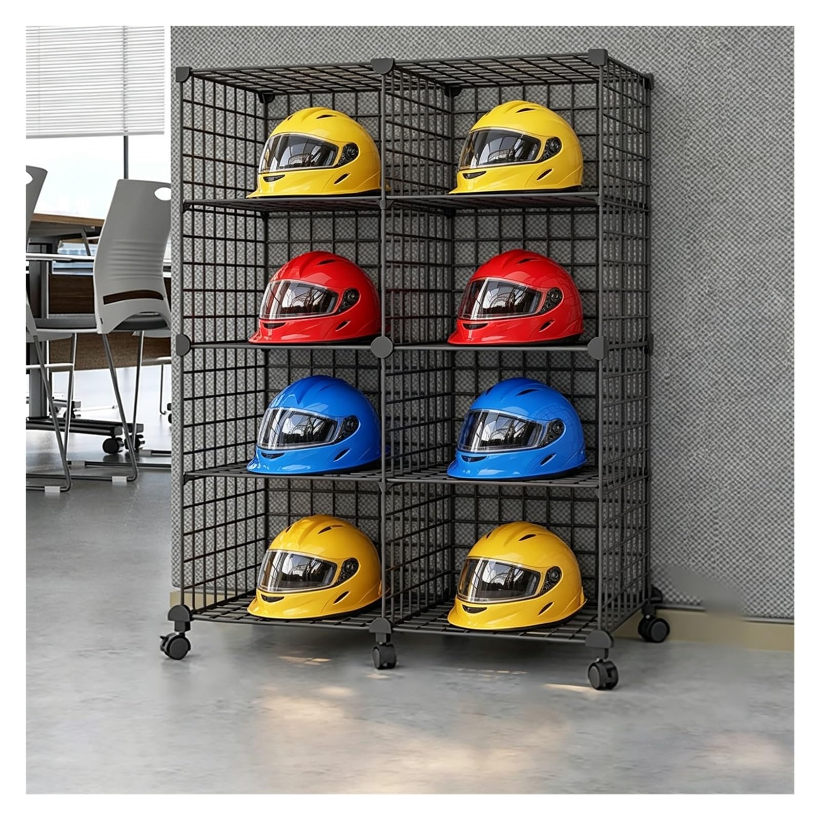 JYHHCYS Hard Hat Rack Safety Helmet Holder Organizer Floor-Standing