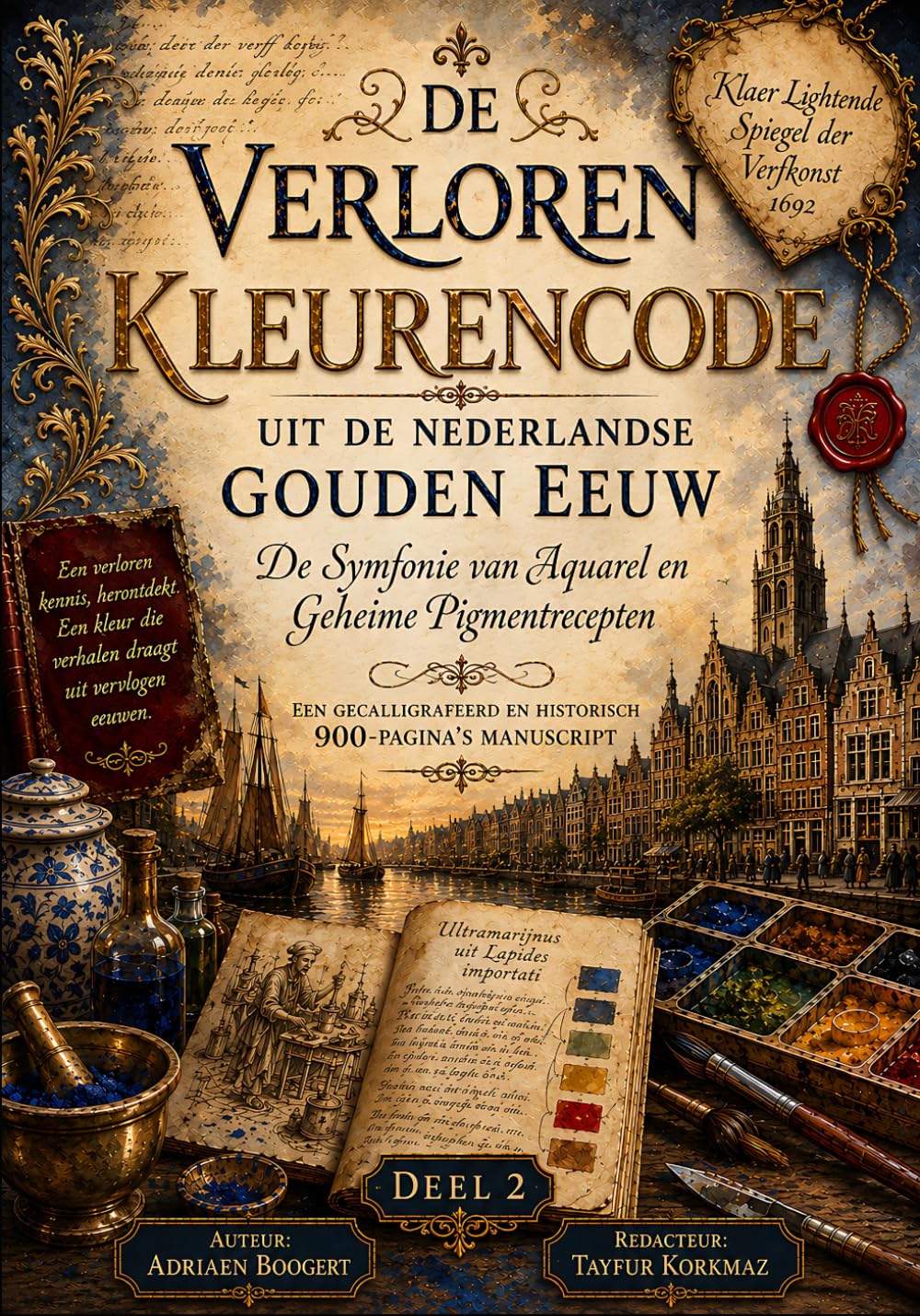 De Verloren Kleurencode uit de Nederlandse Gouden Eeuw: De Symfonie van Aquarel en Geheime Pigmentrecepten - Een Gecalligrafeerd en Historisch ... Spiegel der Verfkonst - 1692) Deel 2