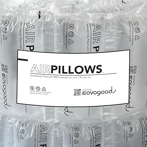 Miniatura 7 de AirPillows™ - 150 burbujas de almohada de aire precargadas prémium para envío de paquetes | 3 pies cúbicos, 22 galones, 4 x 8 pulgadas Ea | como