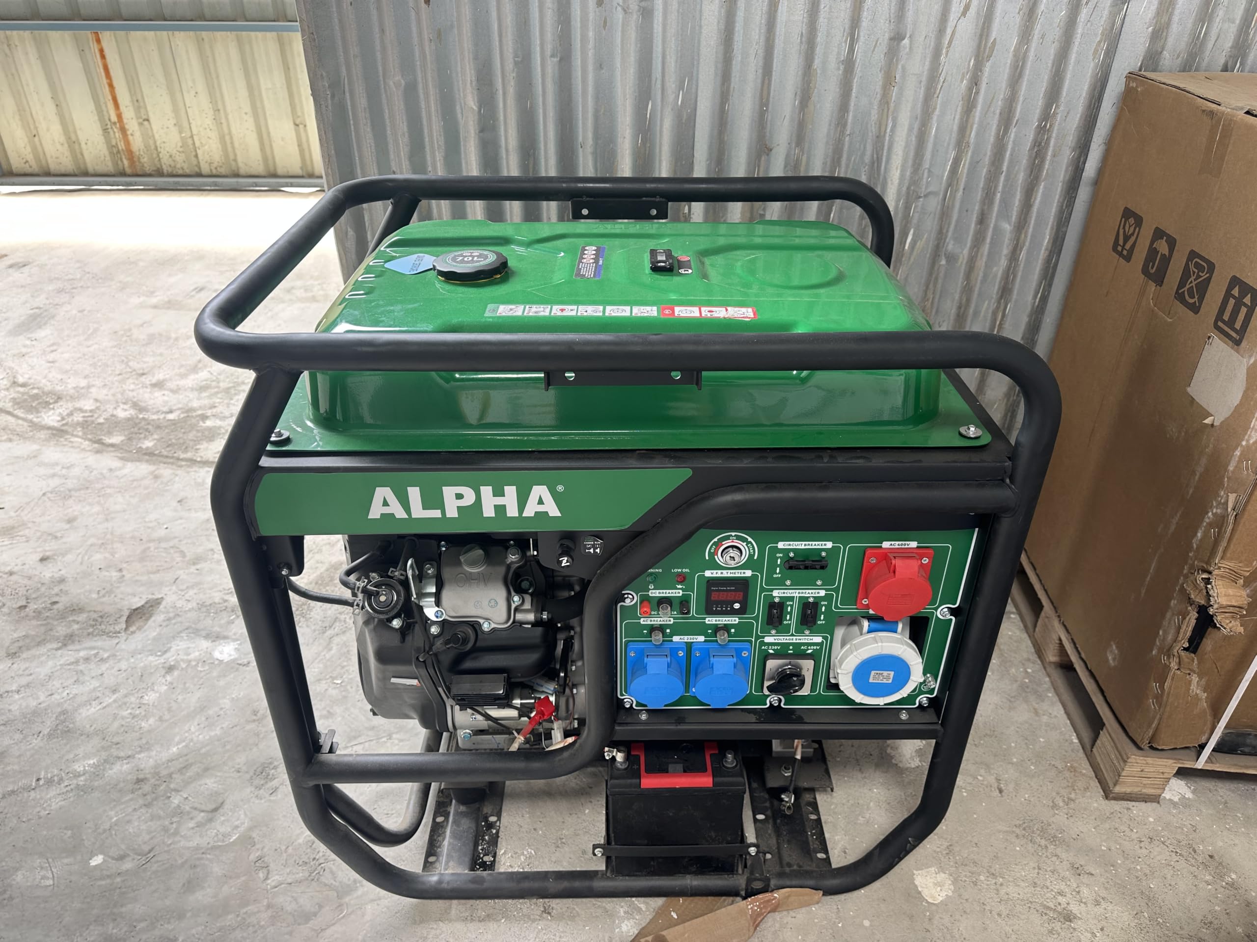 ALPHA A21000-18000WATTS OUTPUT HEAVY INDUSTRIAL PETROL GENERATOR 1 & 3 CONVERSION MODEL SUITABLE FOR INDUSTIES & COMMERCIAL SITES-image-13