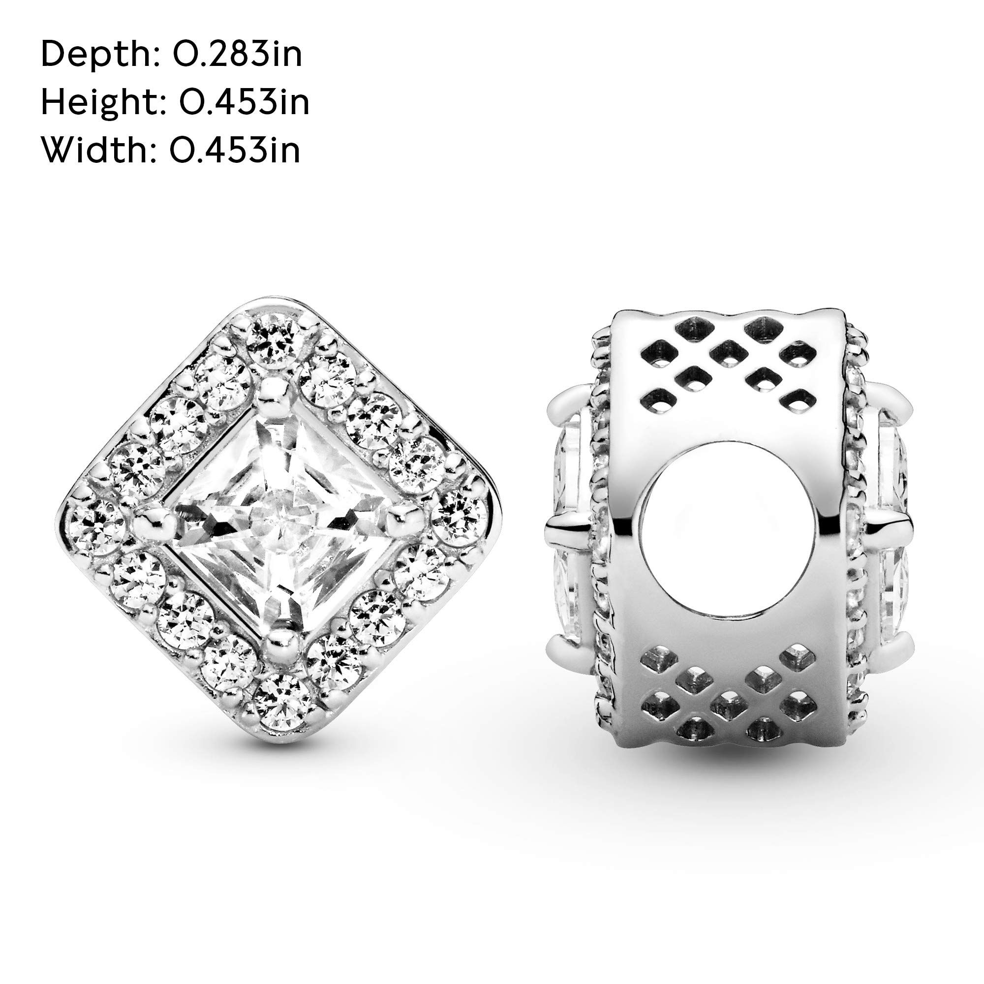Pandora Charm en plata de ley Resplandor Geométrico 796206CZ