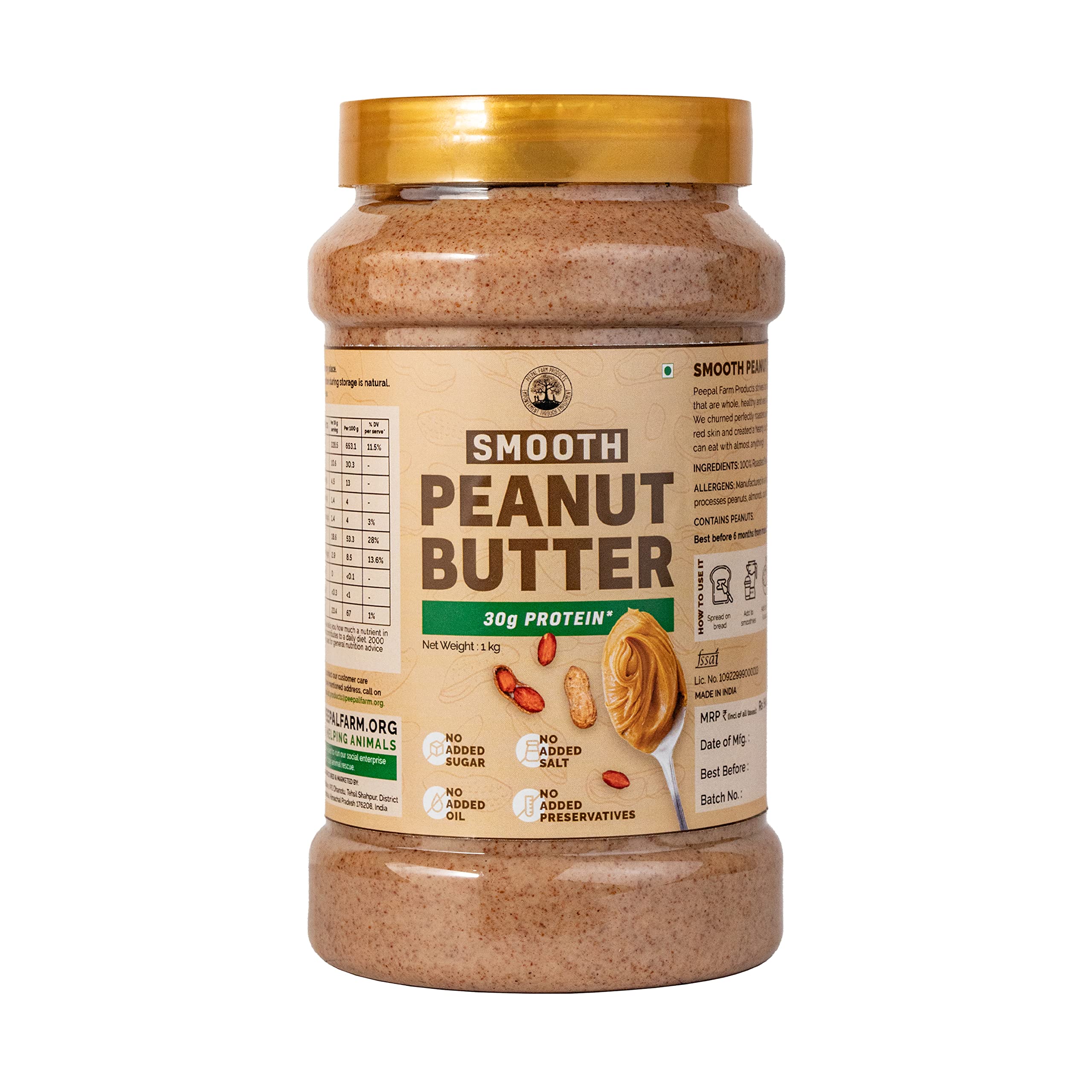 See full amazon price history chart for Peepal Farm Products Smooth Peanut Butter|100% Natural|Unsweetened |Protein Packed|Gluten-Free|Vegan |Sugar-Free|Zero Preservatives|1Kg Peepal Farm Products Smooth Peanut Butter|100% Natural|Unsweetened |Protein Packed|Gluten-Free|Vegan |Sugar-Free|Zero Preservatives|1Kg (B09DCKT69J) Amazon Price History, Amazon Price Tracker