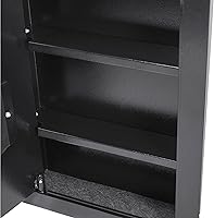 Vista 6 de Barska Caja fuerte biométrica de pared, tamaño único, negro