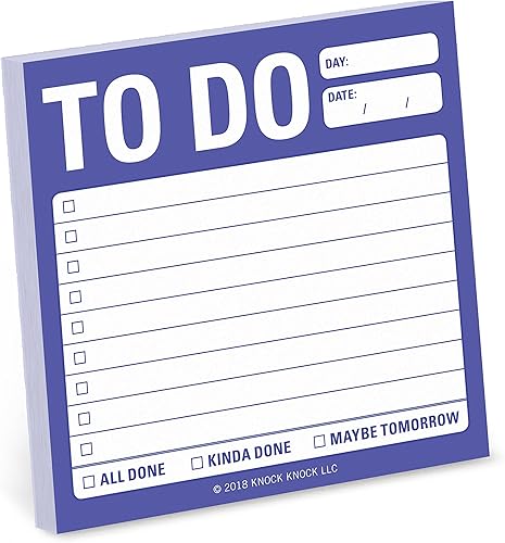 Miniatura 2 de Knock Knock 8-Paquete para hacer notas adhesivas, para hacer notas adhesivas de la lista, 3 x 3 pulgadas cada uno