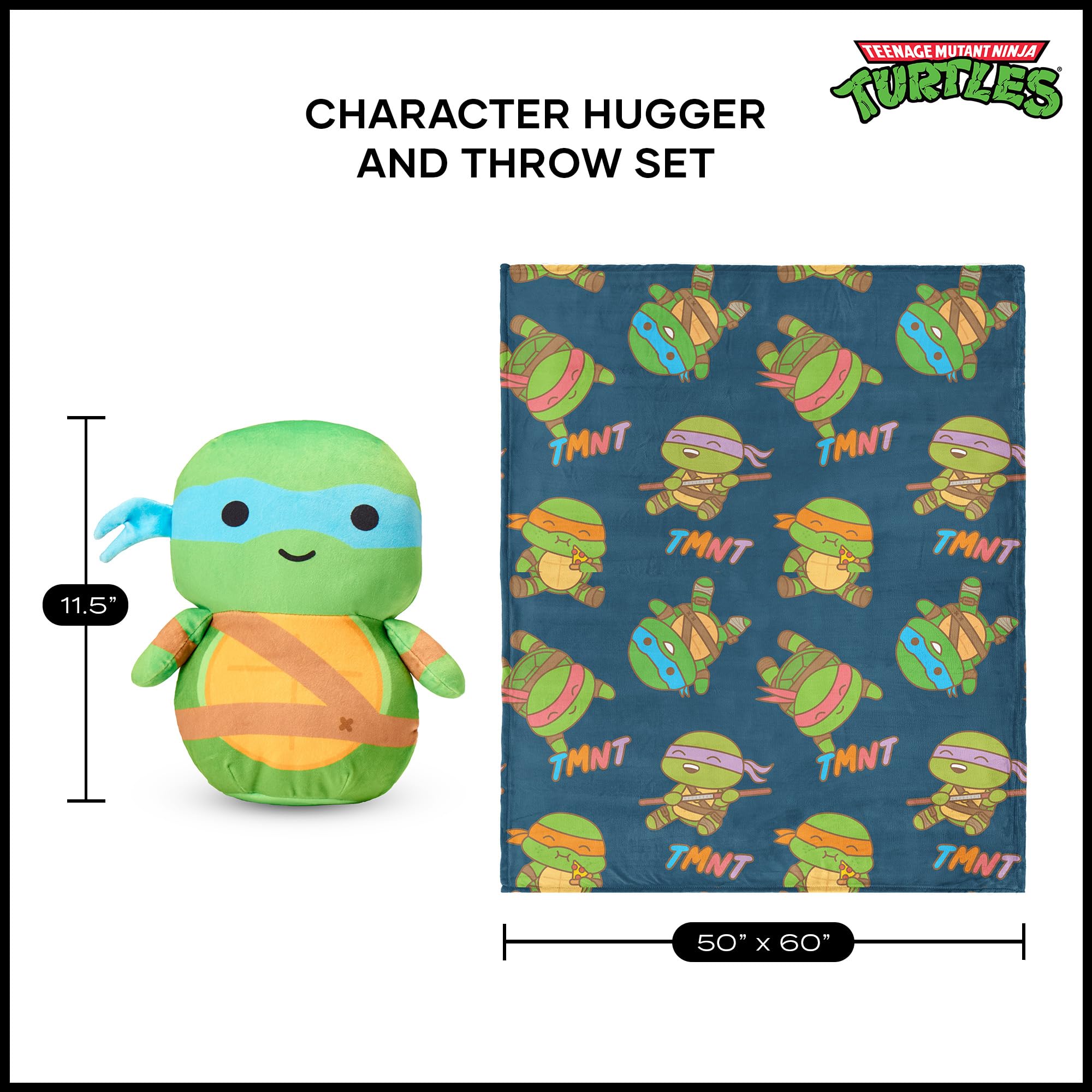 Teenage Mutant Ninja Turtles Decke & Kissen Set - 101x127cm Silk Touch