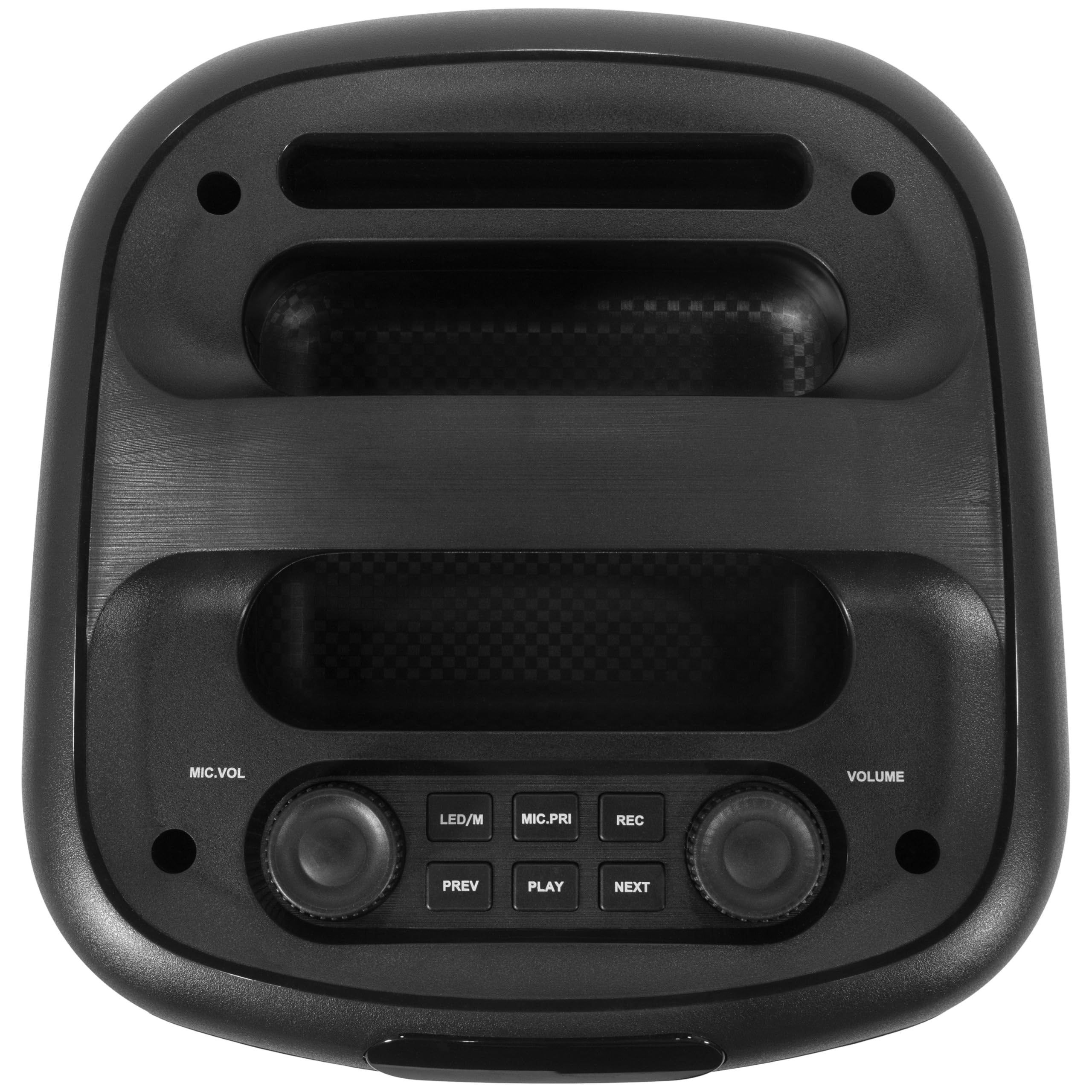 BoomTone DJ Cube 200 - Altoparlante karaoke portatile da 200 W con Bluetooth 5.0, luce LED integrata, lettore USB/SD, batteria ricaricabile al litio, ricarica USB-C, compatta e facile da trasportare.