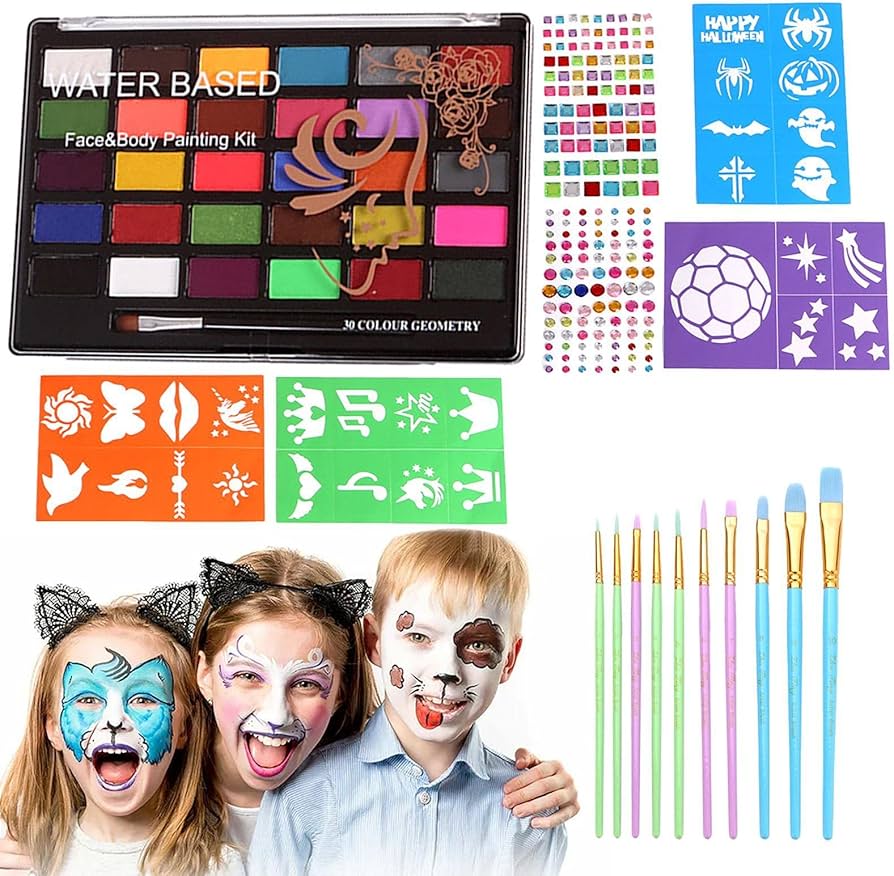 Amazon.co.jp: フェイスペインティング | プロフェッショナル フェイス