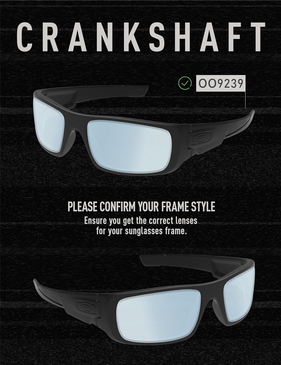 ToughAsNails Polarized Replacement Lenses for Oakley Crankshaft OO9239 Sunglasses - More Options