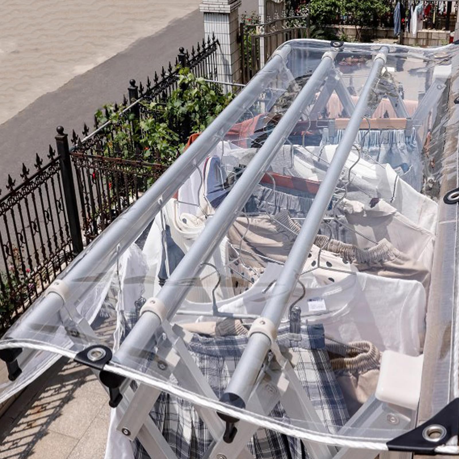 Bâche Transparente De 2 X 2 M - Avec œillets - Imperméable