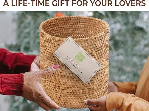 Miniatura 7 de KOLWOVEN Mini basureros, Mini mesa de almacenamiento, Papelera de escritorio Mini, Baño de basura estrecho, Cubo de basura delgado, Cesta de basura