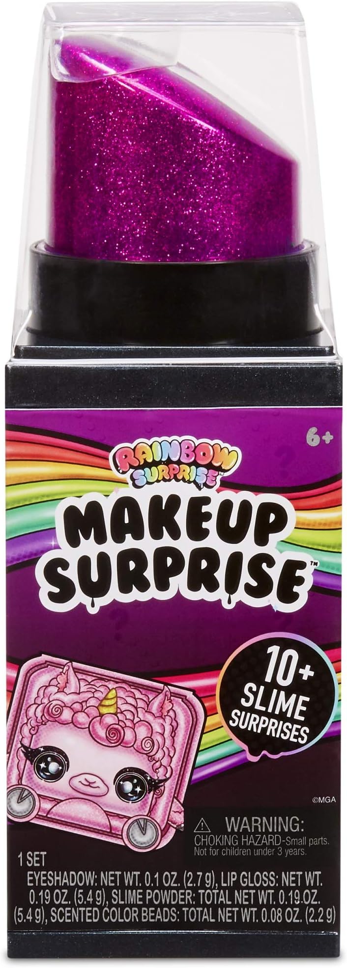 Poopsie Rainbow Surprise Makeup Surprise Series 2 โ Create DIY Slime with Makeup, Multicolor (566205E7C)