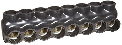 Miniatura 10 de Morris Products 97643 - Conector de cable múltiple aislado negro, entrada doble, 3 puertos 250 - 6 cables, 1 paquete