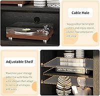 Vista 7 de MXV - Soporte de chimenea para TV de 59 pulgadas, centro de entretenimiento estilo granja con soporte de TV de 3 lados de vidrio, consola multimedia