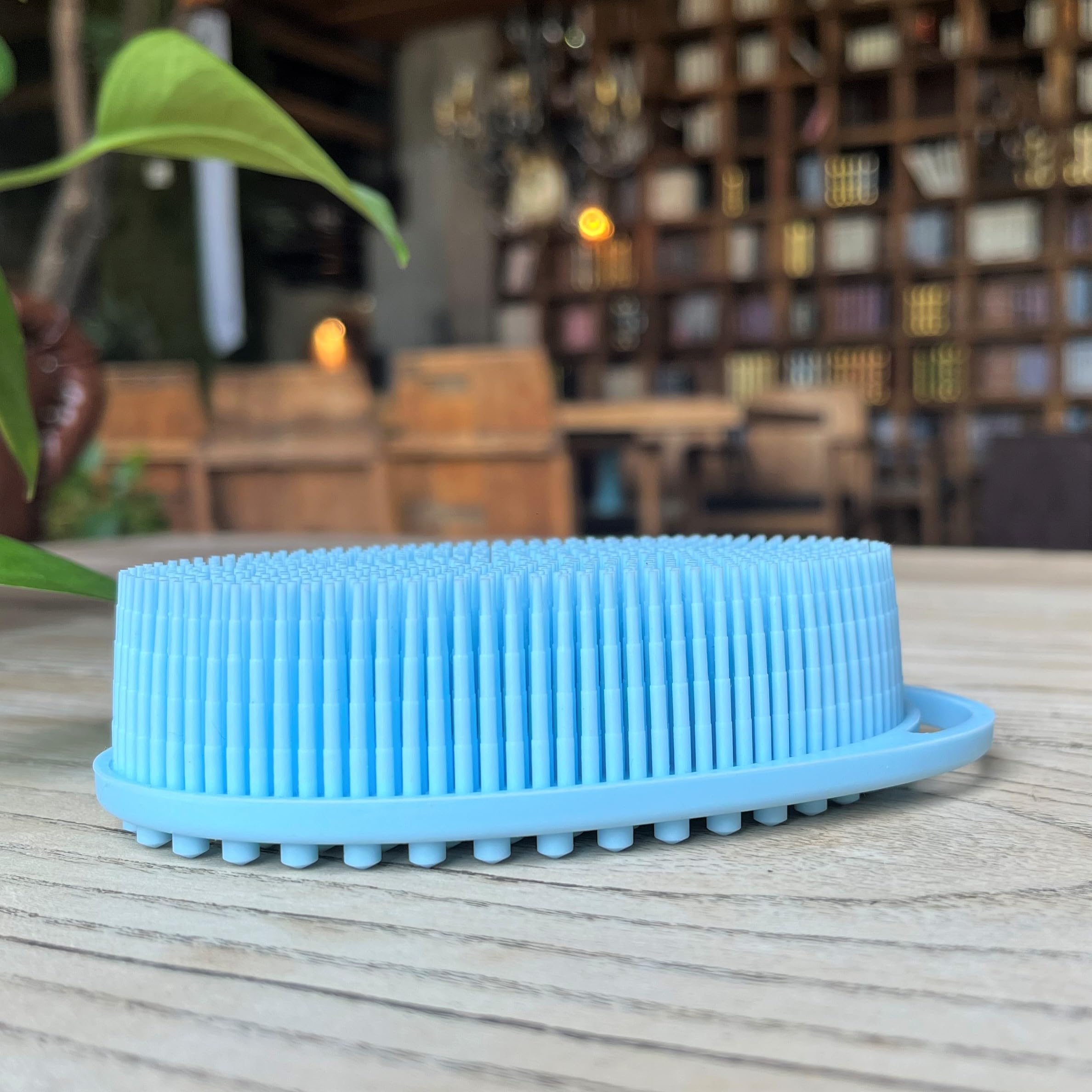 Premium Sensory Brush for Kids or Autism,Soft Silicone Body Scrubber,2 in 1 Sensory Room Occupational Therapy Brushes,Silicone Loofah,Pet Shower Brush Bath Brush Shampoo Brush - Image 2