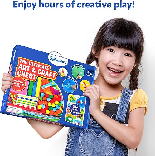 Miniatura 6 de Skillmatics Kit de arte y manualidades definitivo para niños, más de 2000 piezas, suministros de manualidades con guía paso a paso, juego de