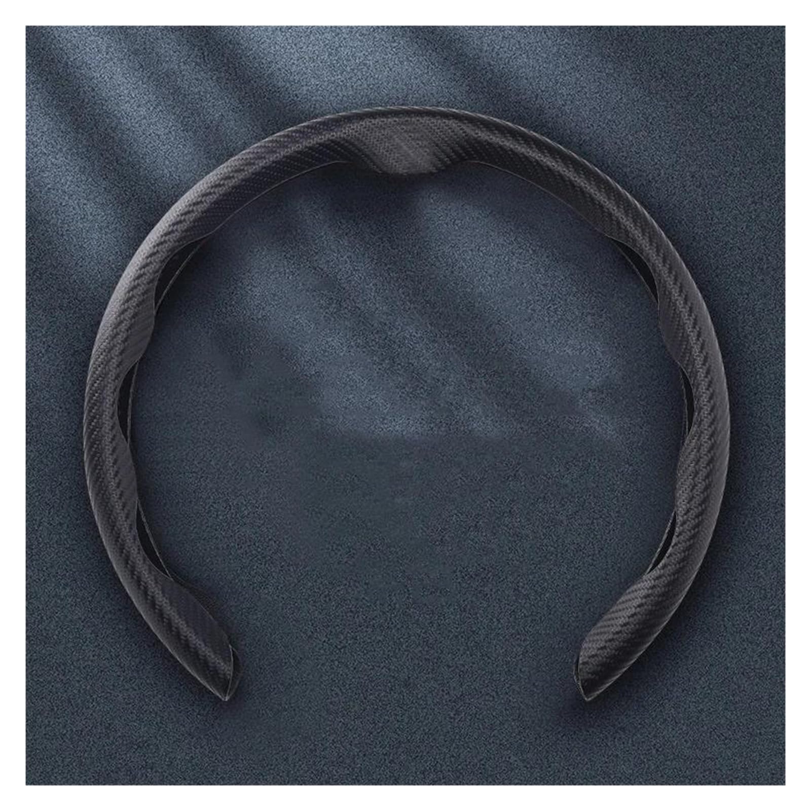 Volantes Cubierta Volante Fibra Carbono, para Hombres/Mujeres, Antideslizante, Agarre cómodo, Duradero, Universal Funda Volante(Negro)
