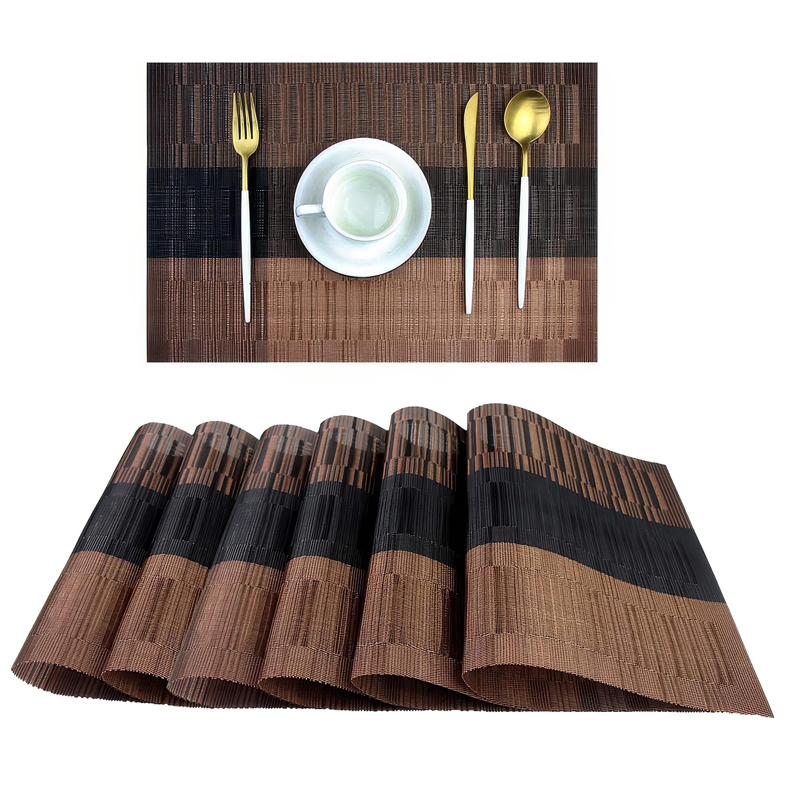 Set de table lavable antidérapant lot de 6 : fini les taches sur la table