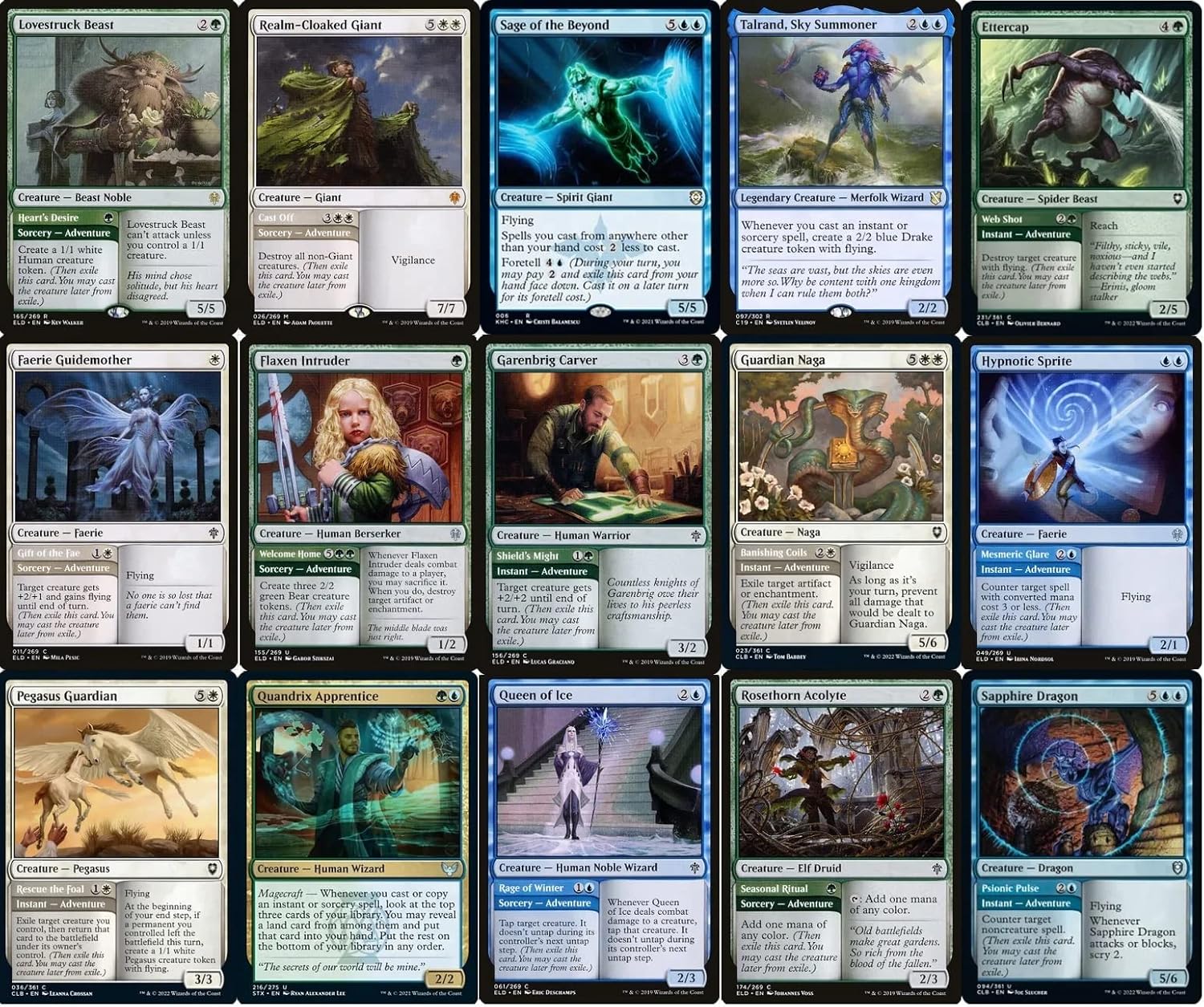 MTG Decks & More Compatible with Magic: The Gathering: Elite Commander Gorion Adventures Deck - Bant - Green Blue White - EDH - Gorion, Wise Mentor - 100 Card - Very Strong!