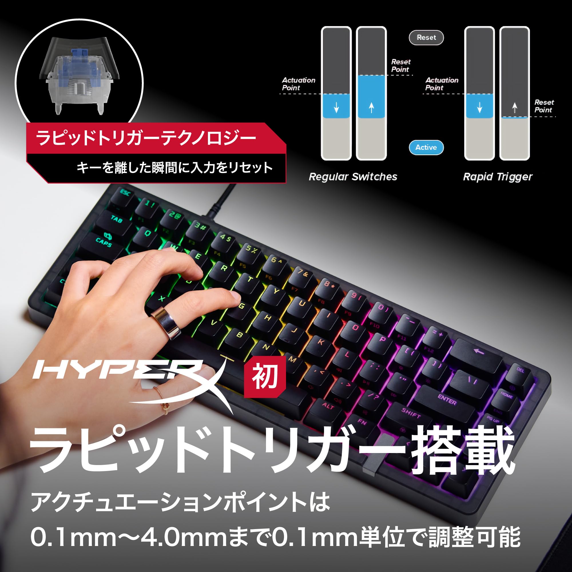 Amazon.co.jp: HyperX Origins 2 Pro 65 ゲーミングキーボード