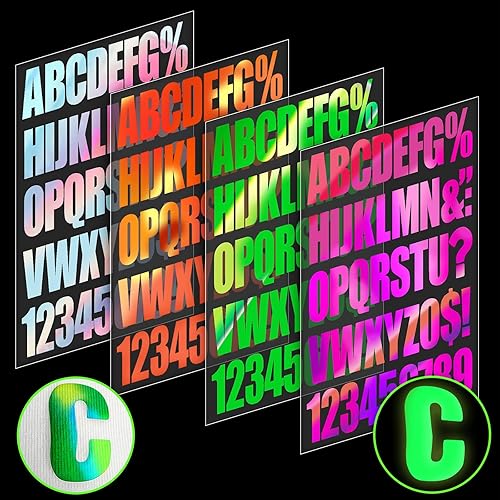 Cysincos Letras termoadhesivas para ropa, camisetas de transferencia de calor, parches de letras de vinilo, calcomanías para planchar, ropa,