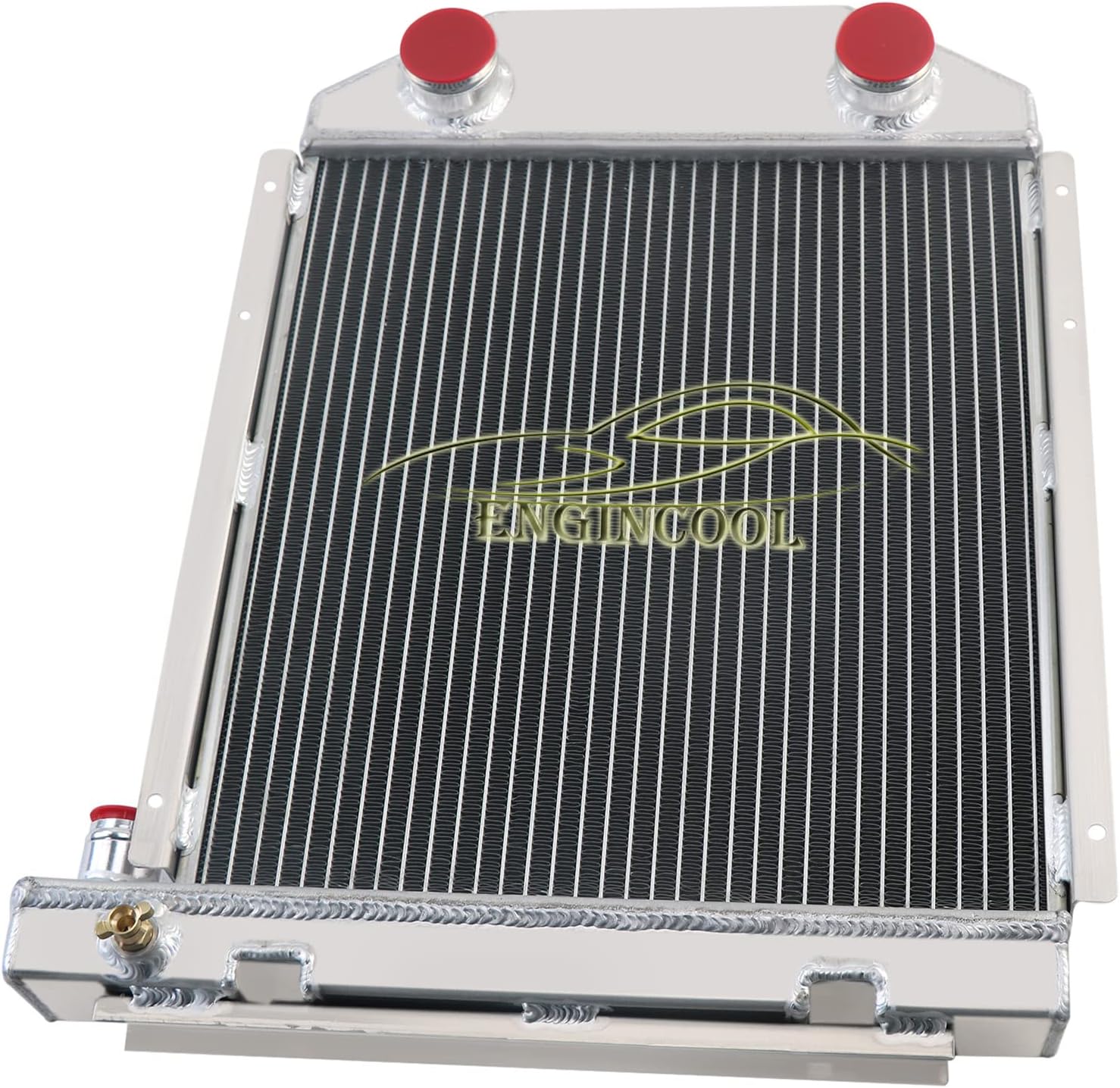 Full Aluminum Tractor Radiator Compatible with Ford New Holland Dexta Super OEM CC957E8005,957E8005 3 Row Core