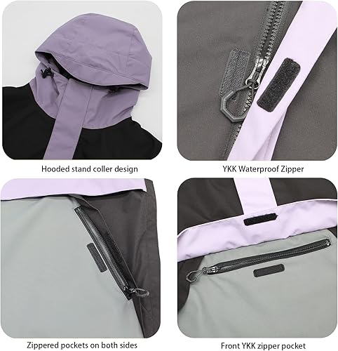 Miniatura 5 de BSASB Chaquetas de esquí para hombre y mujer abrigos de invierno para snowboard chaqueta cálida impermeable al viento para hombres y mujeres esquí