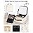 Chomeiu Makeup Bag with LED Mirror, Cute Cosmetic Bags Birthday Gifts for Girls Women, Makeup Train Case Artists Organizer Large Make Up Bags with Light Up Mirror 3 Color Lights, Beige