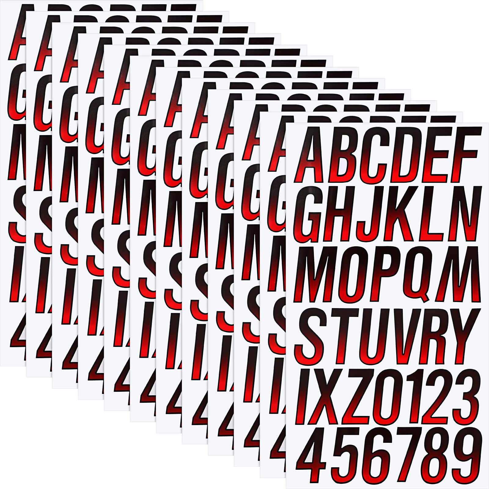 Custom Boat Registration Numbers Letters Decal 3 X 19 Sold As Set Left&amp;right