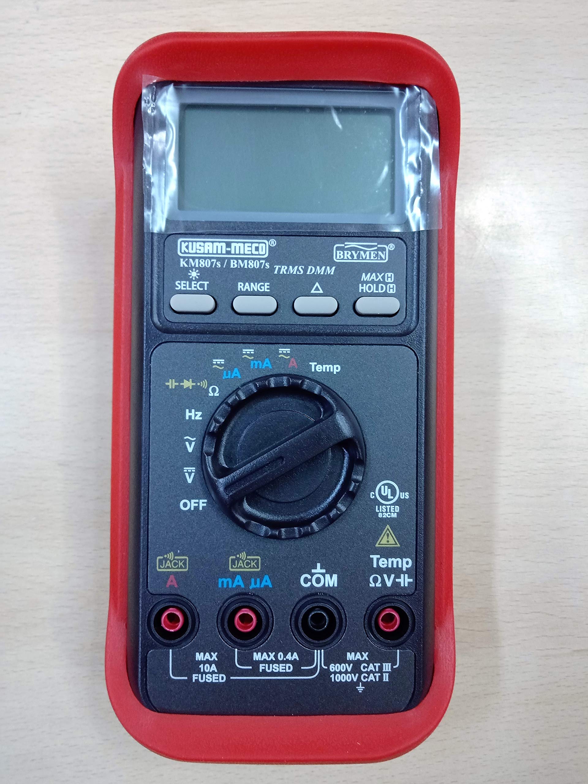 Kusam Meco KM807s 3-3/4Digits 4 000 Counts Fully Autoranging True RMS Digital Multimeter with Large LCD Display