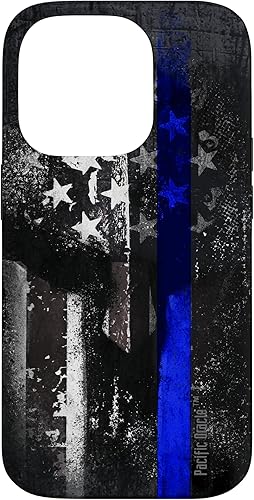 Miniatura 17 de Trump Police USA Flag Skull Thin Blue Line Support Case for iPhone 17