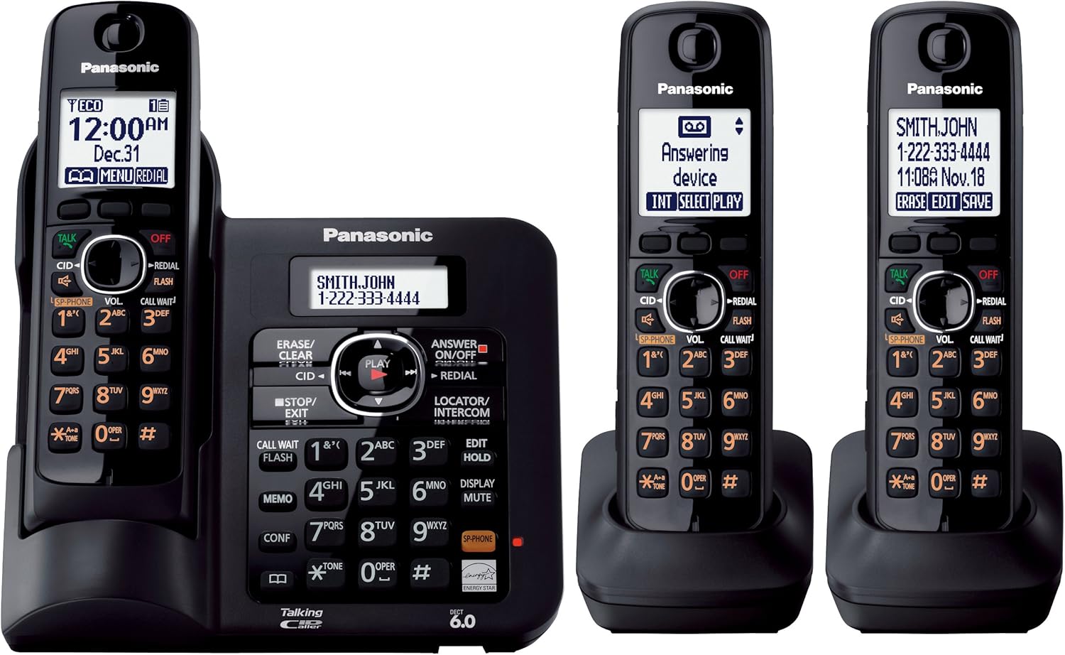 Panasonic KxTg6643C Expandable Digital Cordless Answering