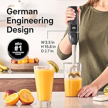 BRAUN Multi Quick 5V 400W ブレンダー Braun MultiQuick Vario 5 Handheld Immersion Blender – 21