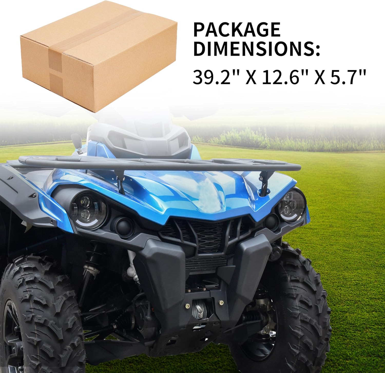 Front Facia for Can-Am Outlander 450 570 2015-2024, Combined Front Fascia Plastic Grill Frame for Can-Am Outlander 450 570 500 MAX L 2015-2024 Accessories, Replace #705009334