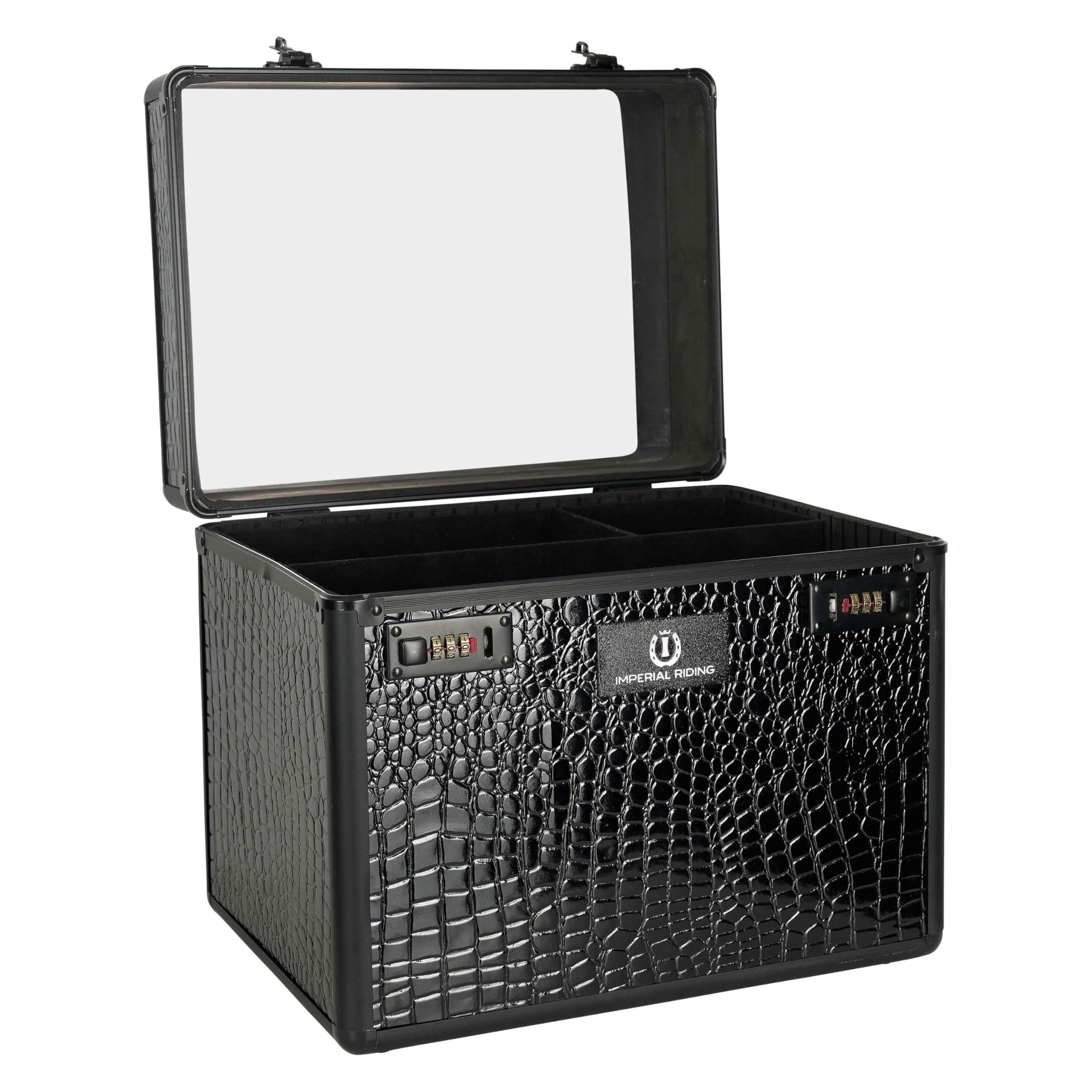 Imperial Riding Caja de limpieza IRHShiny Black-Black Croco
