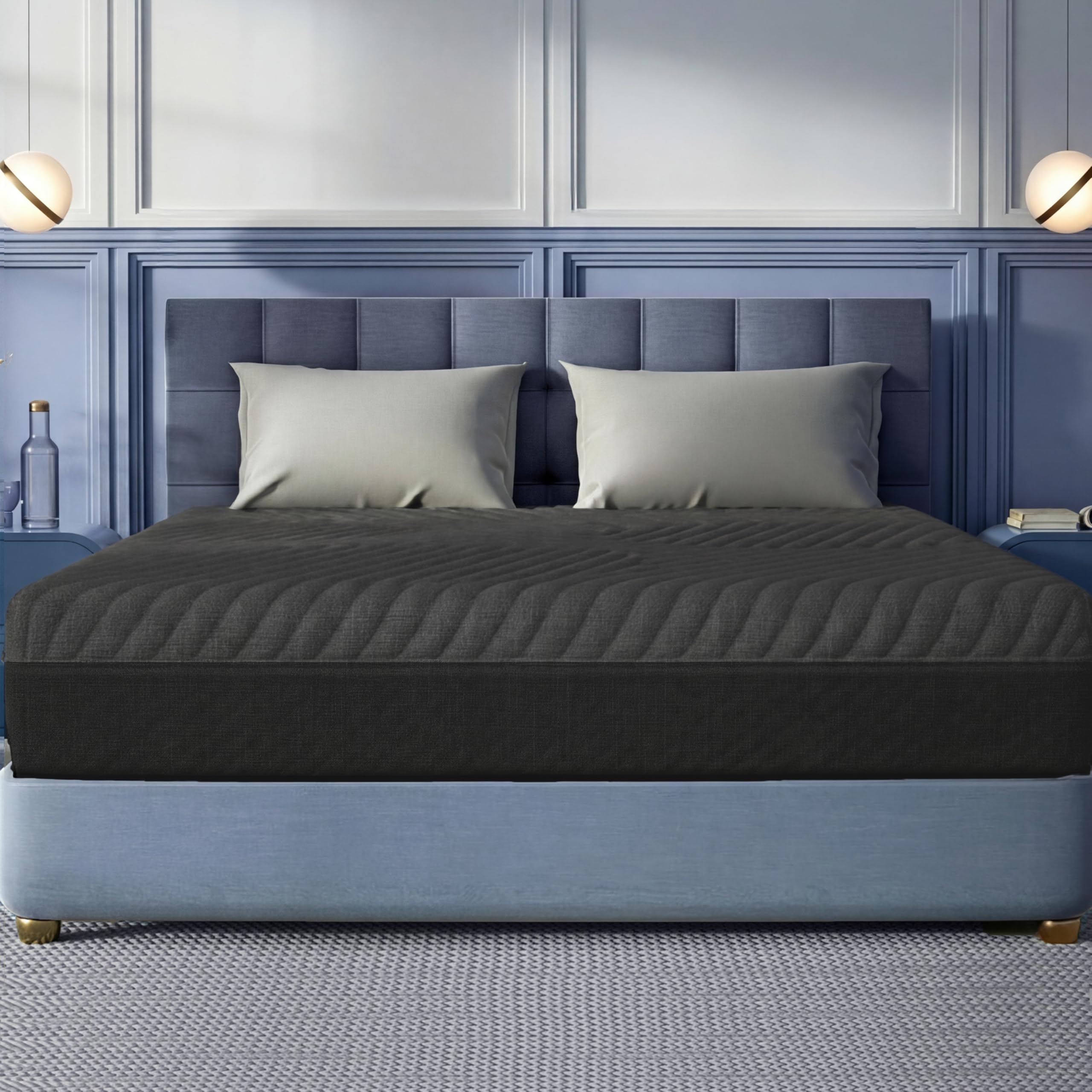 Wakefit XpertGrid Infiniti Mattress | Adaptive Cooling | 15 Years Warranty | King Size Mattress | 10-Inch Bed Mattress | 78x72x10 inches, Medium Firm, Black-image-44