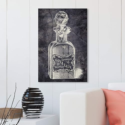 Miniatura 4 de Wynwood Studio Drinks and Spirits - Lienzo decorativo para pared, diseño de botella de veneno, licor para decoración del hogar, 20 x 30 pulgadas,