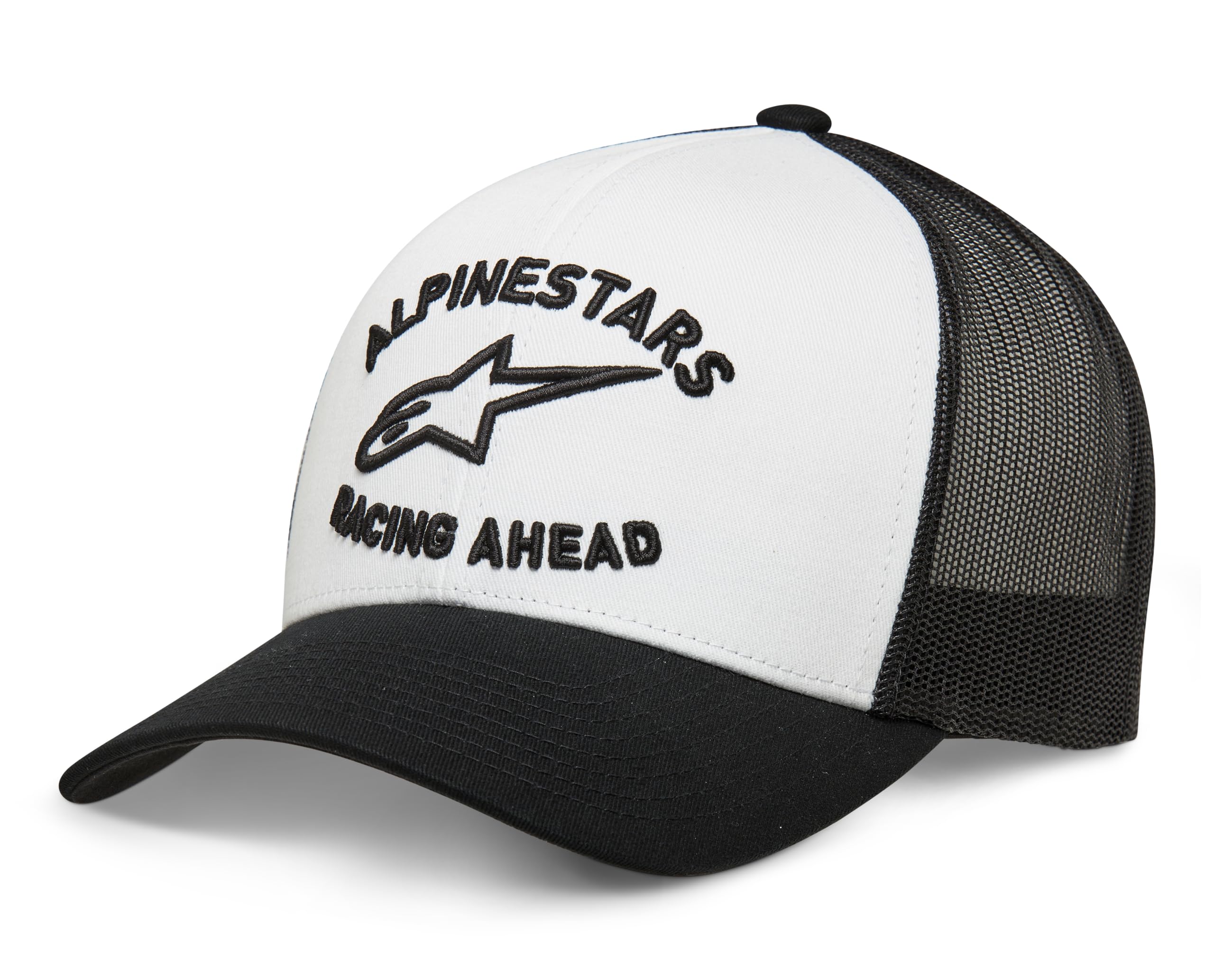 Alpinestars Men's Heritage Trucker Hat Baseball Cap, Bainco/Black/White, One Size