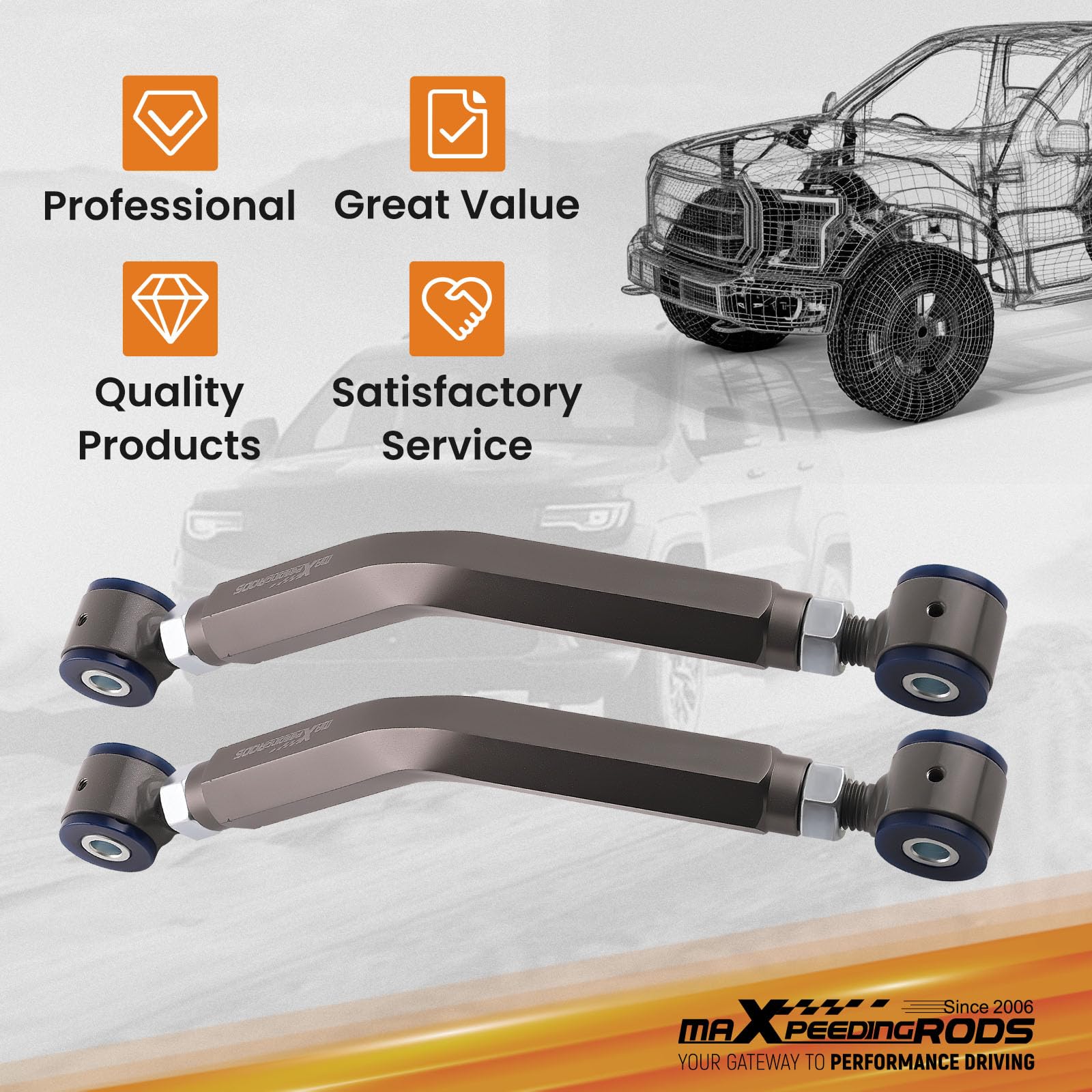 maXpeedingrods +/-3° Rear Camber Kit for Dodge Charger 2006-2021