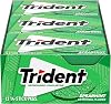 Trident Spearmint Sugar Free Gum - with Xylitol - 12 Pack 168 Total