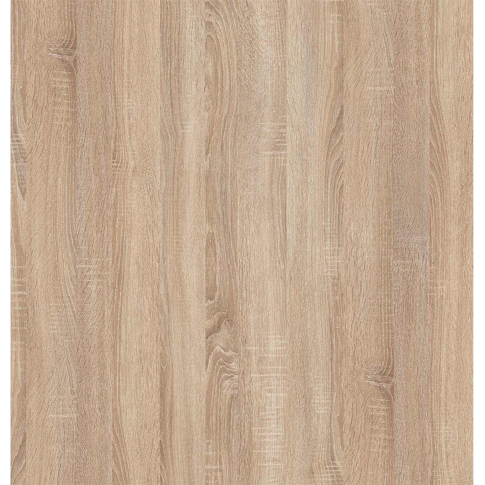 CARO-Möbel Sideboard Estelle Mehrzweckschrank,weiß/Sonoma Eiche mit 3 Türen und 1 Schublade, 88 cm breit