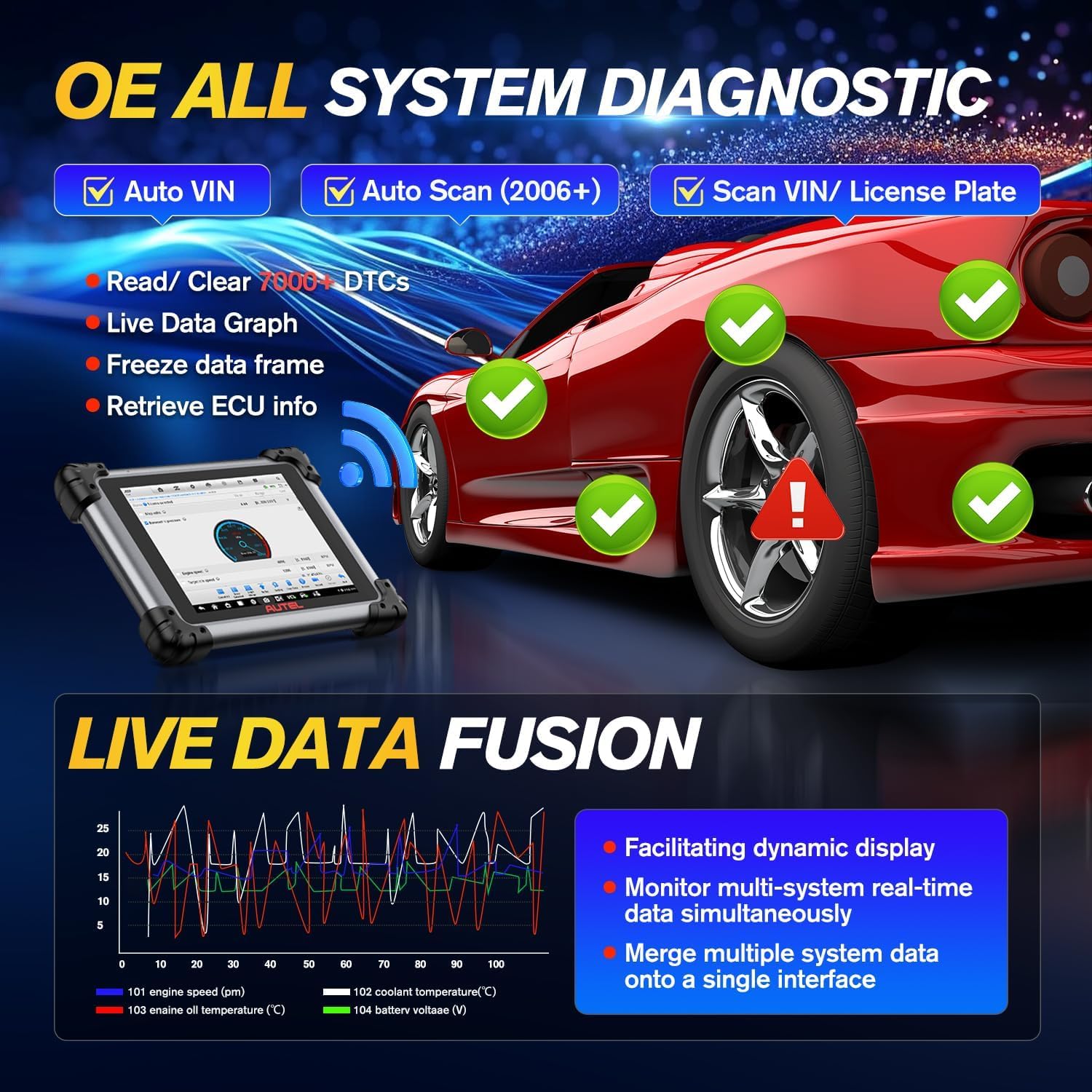 Autel Valise Diagnostic Auto MaxiSYS Elite II Pro, Programmation & Codage