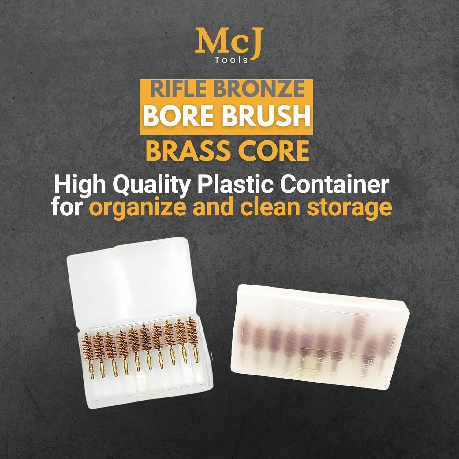 .338 Cal Bronze Bore Brush - Heavy Duty Bristles & Brass Core (20-Pack)